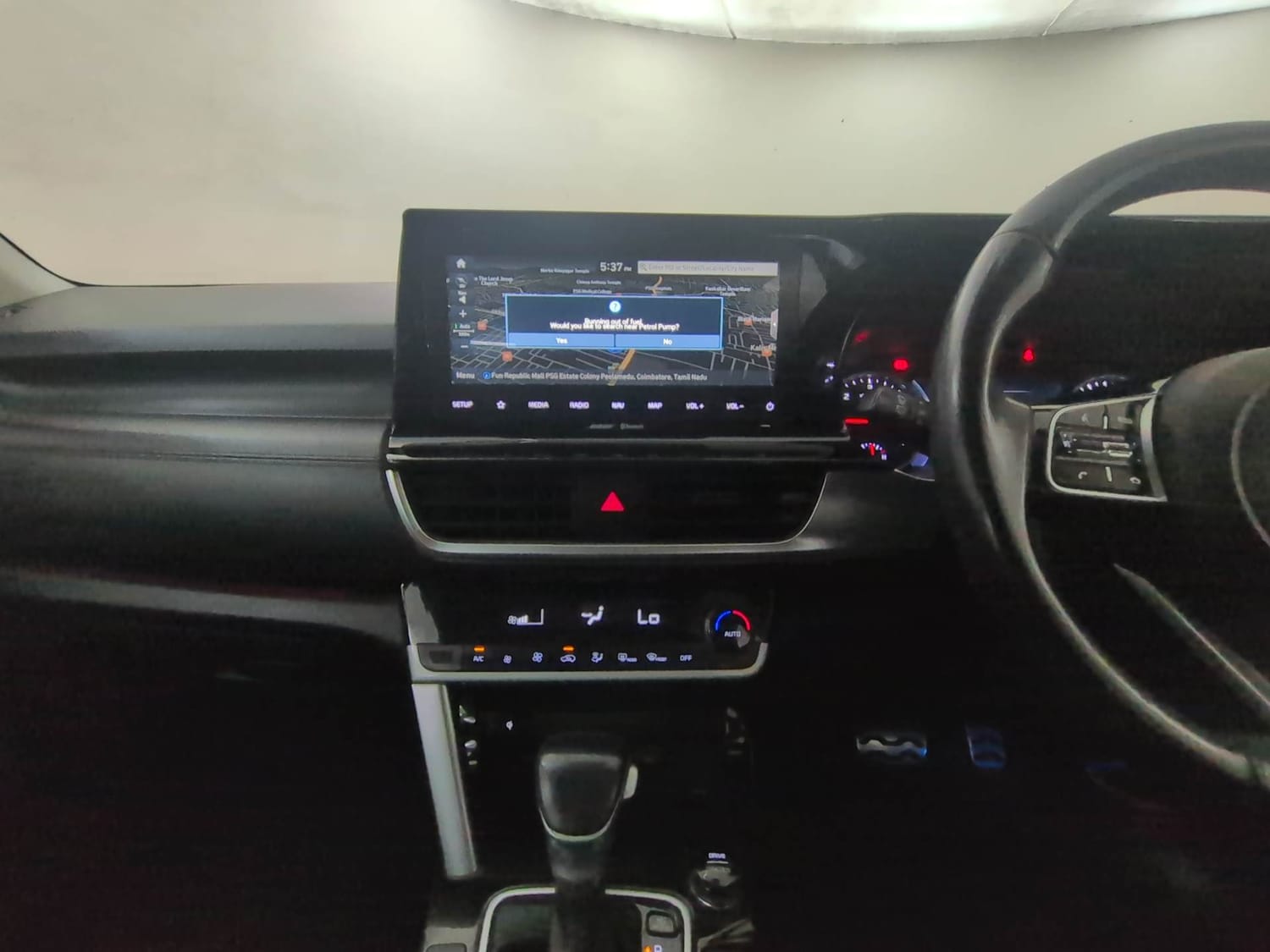 Used 2021 Kia Seltos GTX Plus AT 1.5 Diesel Diesel Automatic interior MUSIC SYSTEM & AC CONTROL VIEW