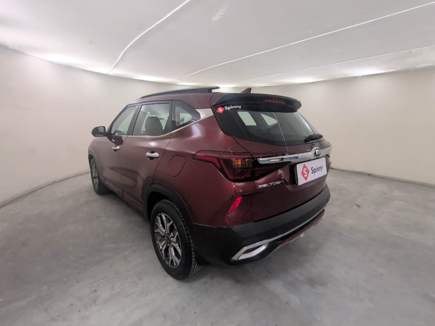 Used 2021 Kia Seltos GTX Plus AT 1.5 Diesel Diesel Automatic exterior LEFT REAR CORNER VIEW