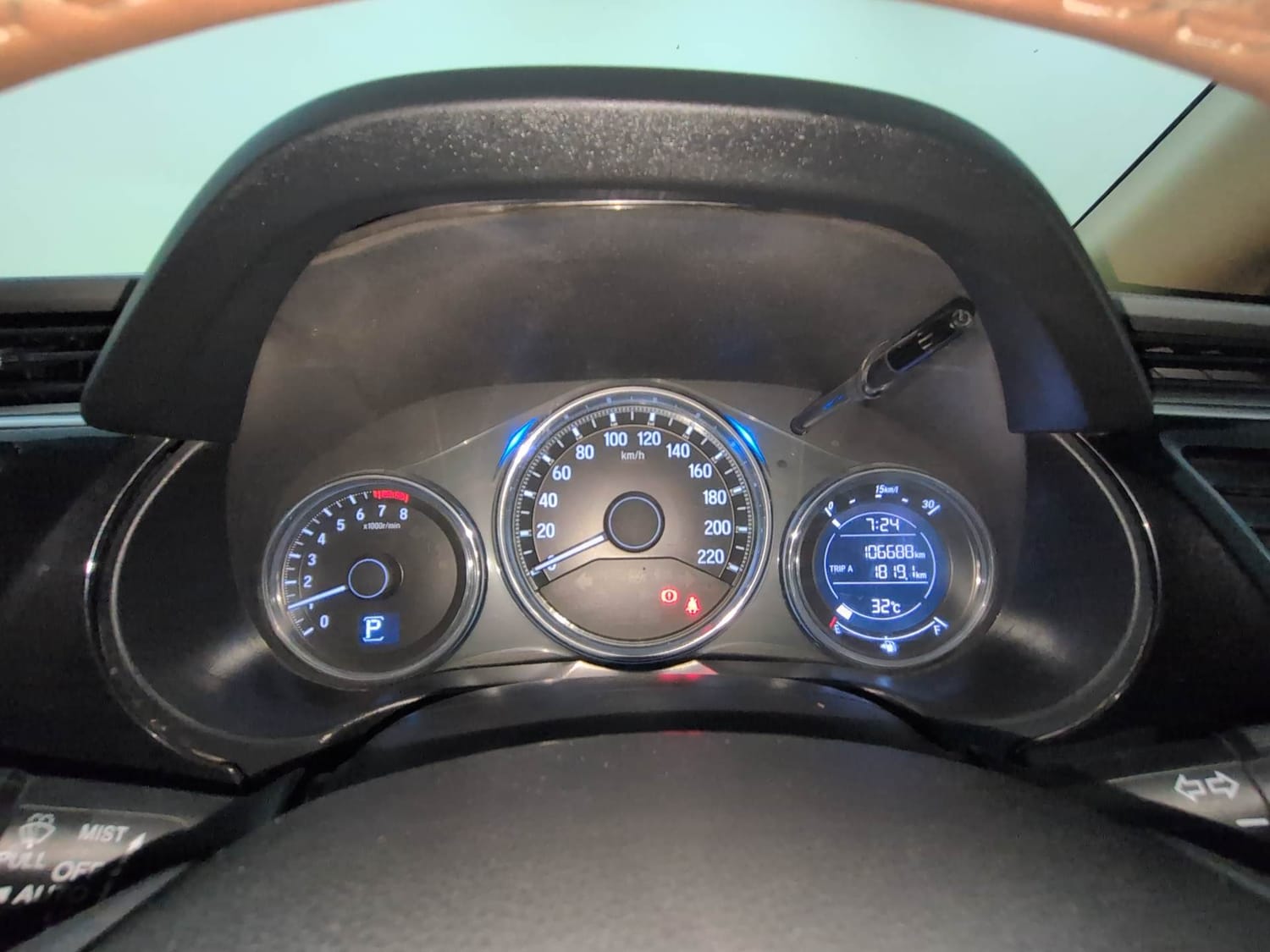 Used 2018 Honda City ZX CVT Petrol Petrol Automatic interior CLUSTERMETER VIEW