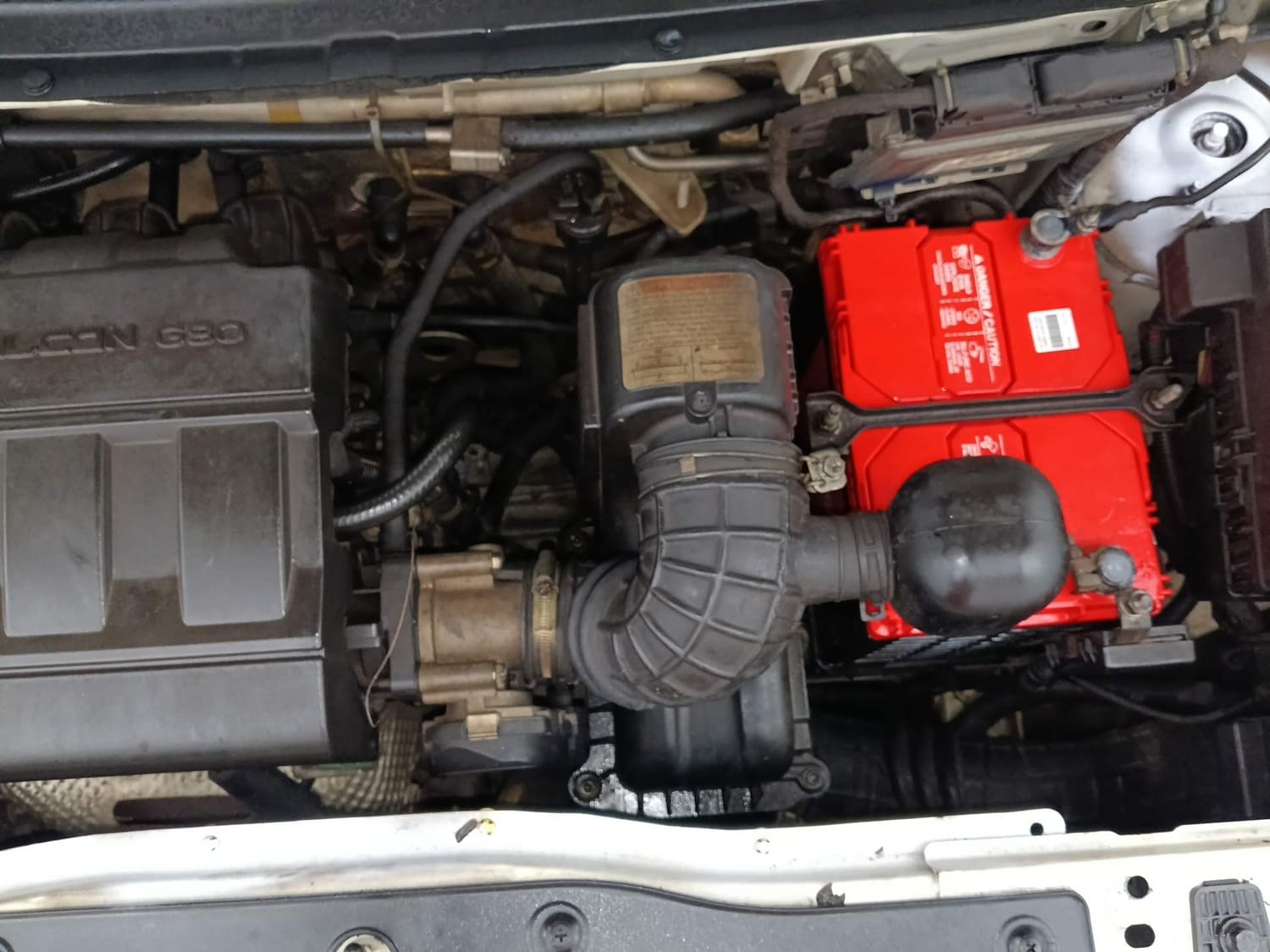 Used 2019 Mahindra KUV100 NXT K8 6 STR Petrol Manual engine ENGINE LEFT SIDE VIEW