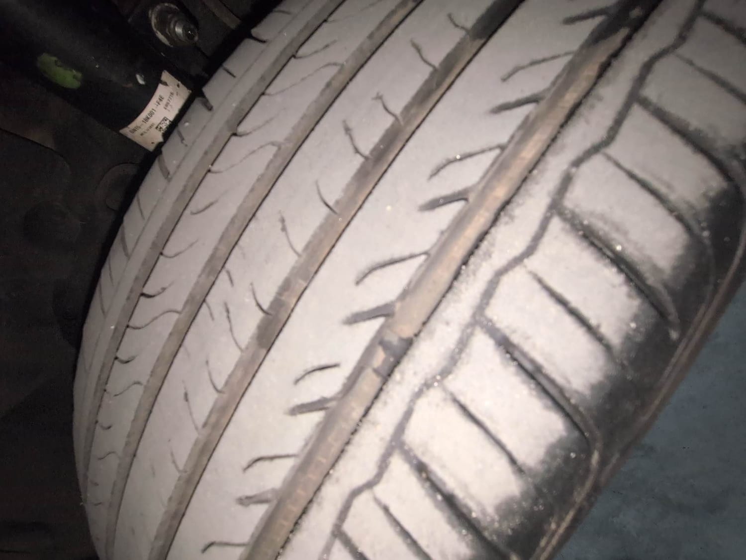 Used 2017 Ford EcoSport Titanium 1.5L Ti-VCT AT Petrol Automatic tyres LEFT FRONT TYRE TREAD VIEW