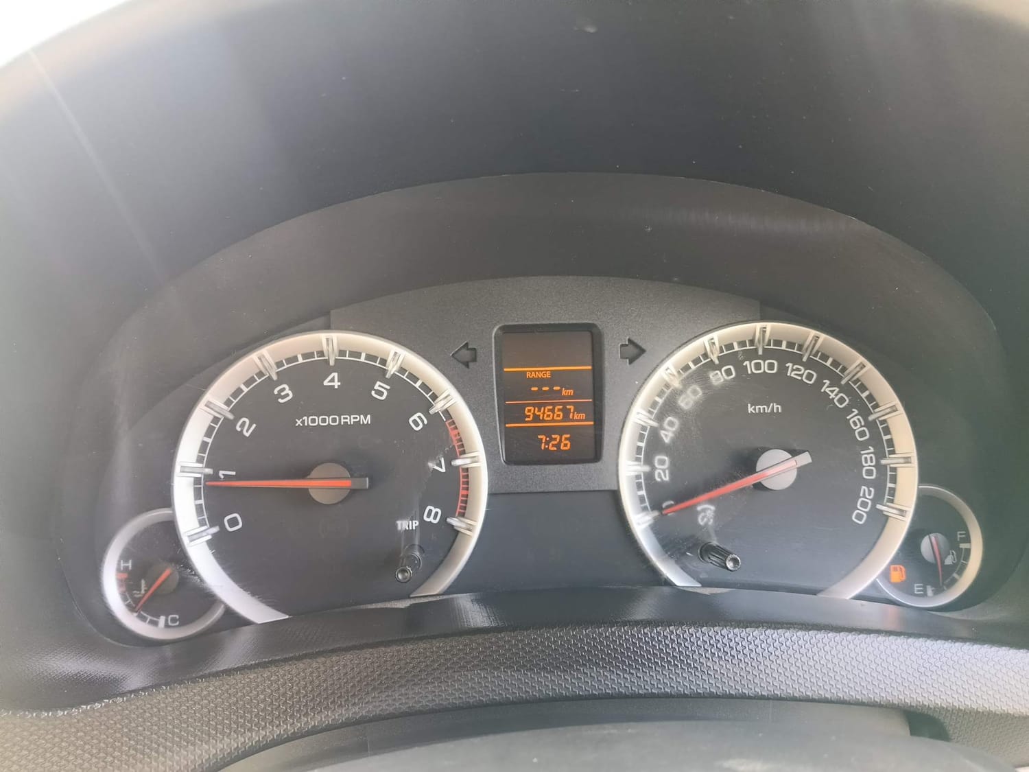 Used 2012 Maruti Suzuki Swift Dzire VXI Petrol Manual interior CLUSTERMETER VIEW