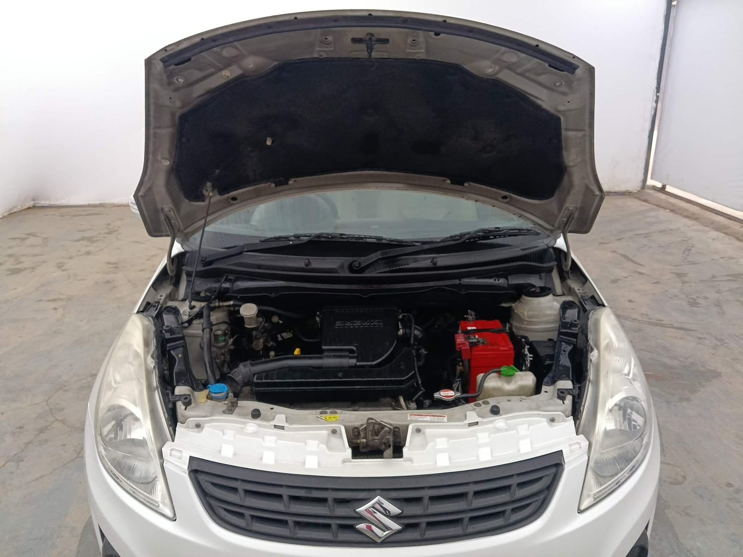 Used 2012 Maruti Suzuki Swift Dzire VXI Petrol Manual engine ENGINE & BONNET OPEN FRONT VIEW