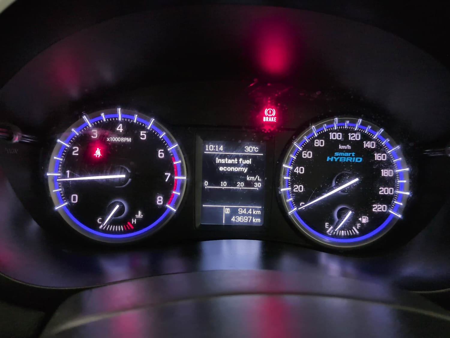 Used 2022 Maruti Suzuki S-Cross Alpha Petrol Manual interior CLUSTERMETER VIEW
