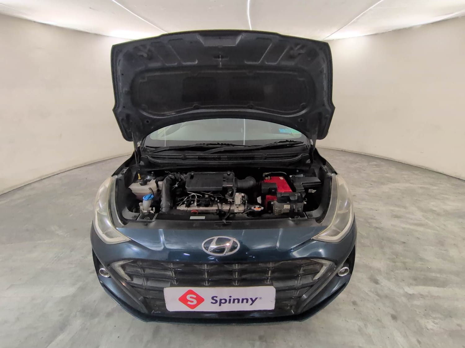 Used 2021 Hyundai Grand i10 Nios Sportz AMT 1.2 CRDi Diesel Automatic engine ENGINE & BONNET OPEN FRONT VIEW