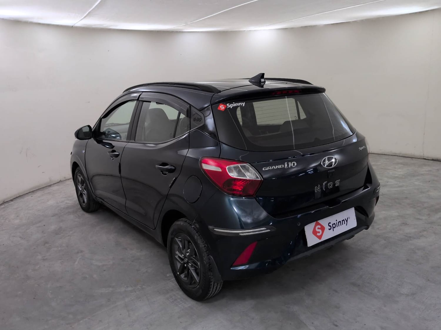 Used 2021 Hyundai Grand i10 Nios Sportz AMT 1.2 CRDi Diesel Automatic exterior LEFT REAR CORNER VIEW