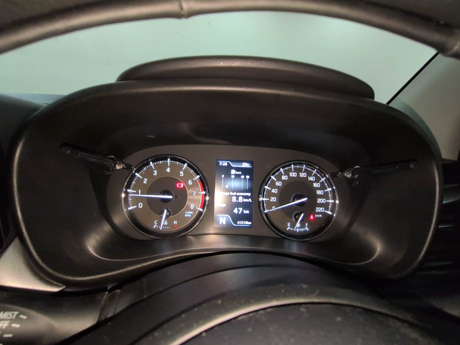 Used 2023 Maruti Suzuki Baleno Alpha AGS Petrol Automatic interior CLUSTERMETER VIEW