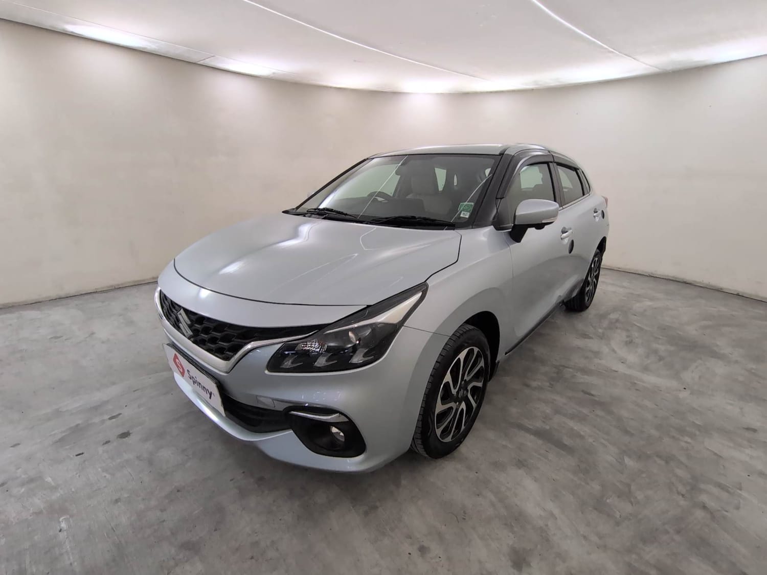 Used 2023 Maruti Suzuki Baleno Alpha AGS Petrol Automatic exterior LEFT FRONT CORNER VIEW