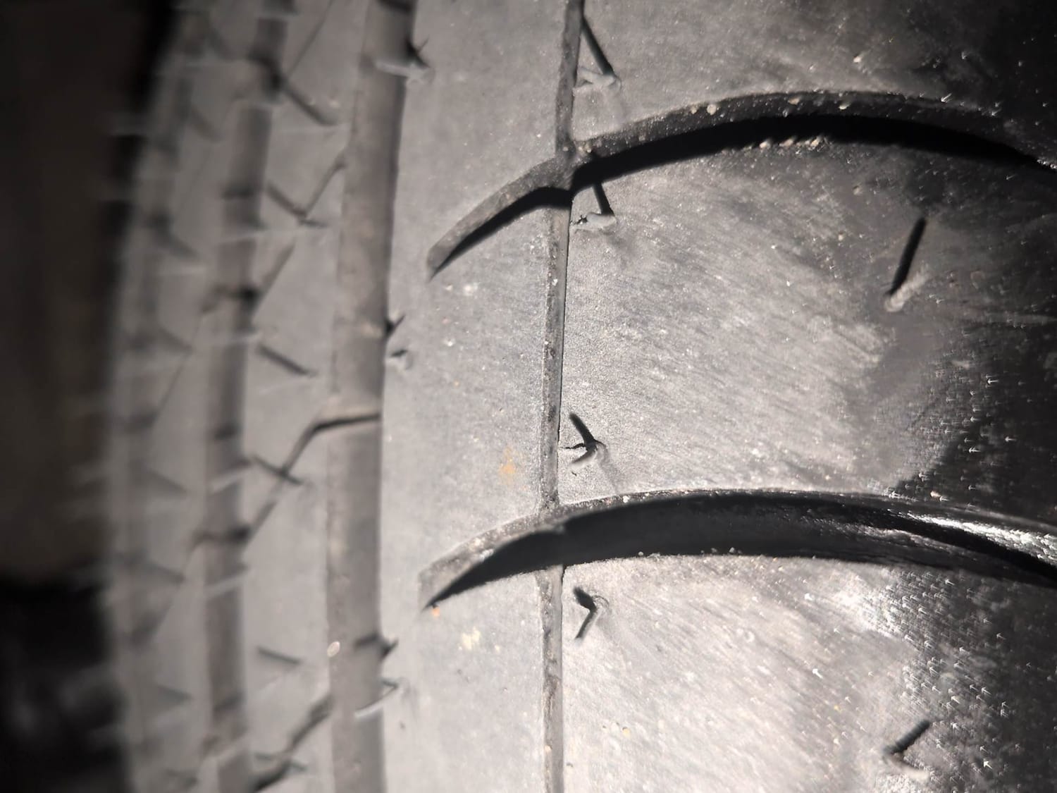 Used 2018 Hyundai Xcent S Petrol Manual tyres RIGHT FRONT TYRE TREAD VIEW