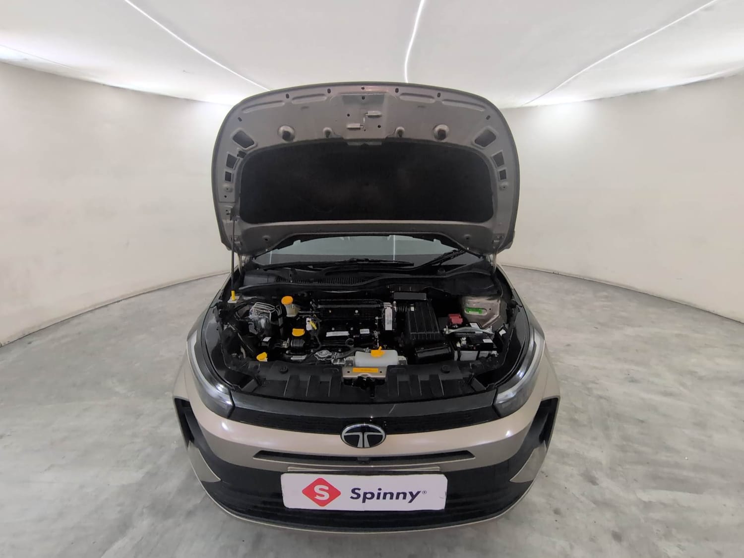Used 2025 Tata Altroz Creative Petrol 5AMT Petrol Automatic engine ENGINE & BONNET OPEN FRONT VIEW