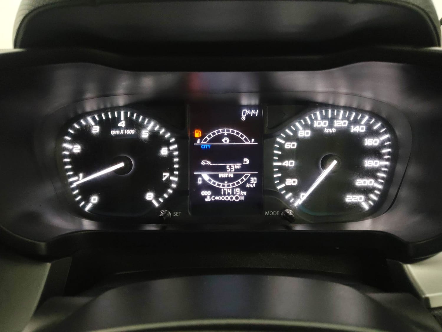 Used 2023 Tata Altroz XM Plus (S) Petrol Manual interior CLUSTERMETER VIEW