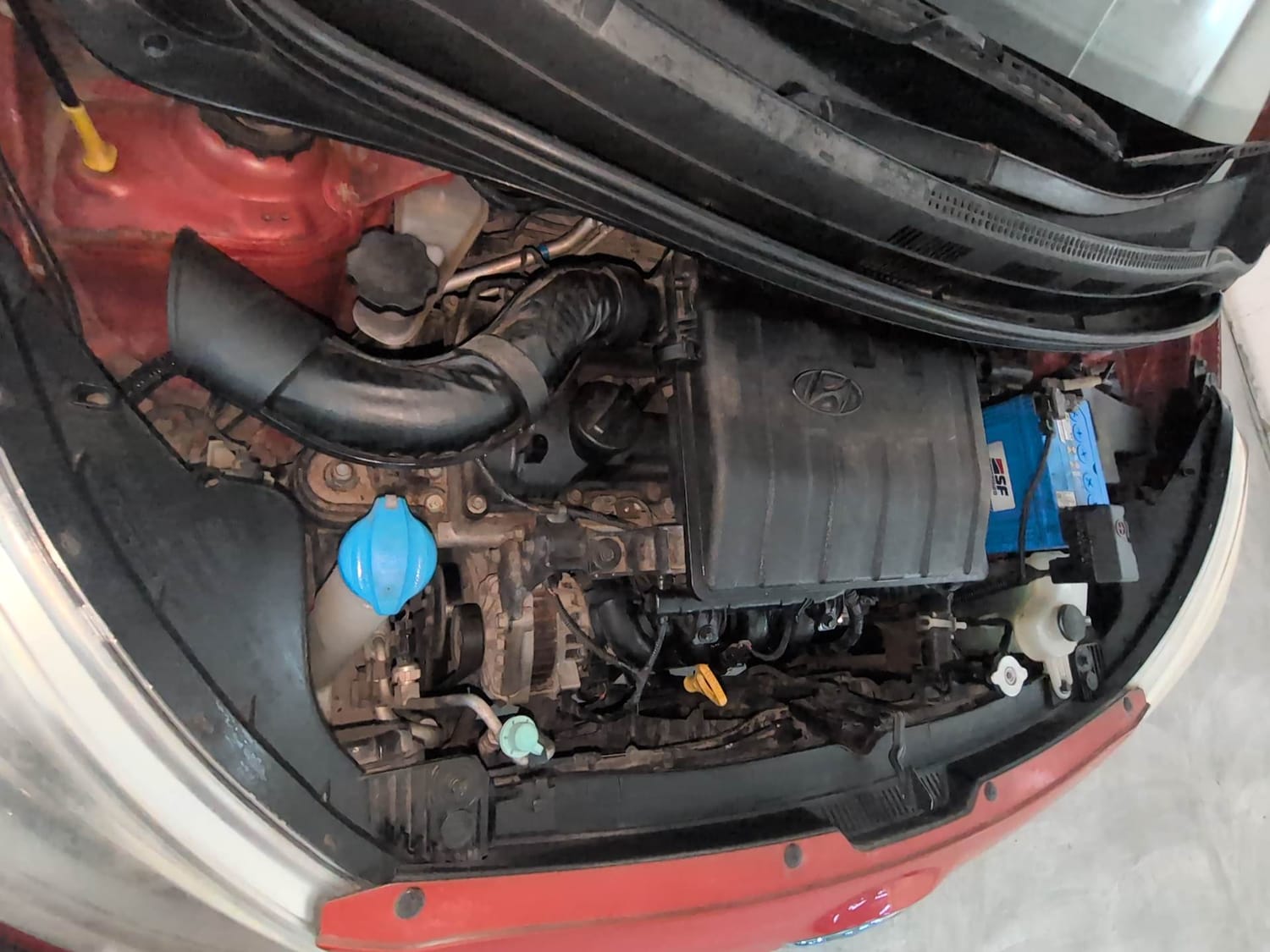 Used 2018 Hyundai Grand i10 Asta 1.2 Kappa VTVT Petrol Manual engine ENGINE RIGHT SIDE VIEW