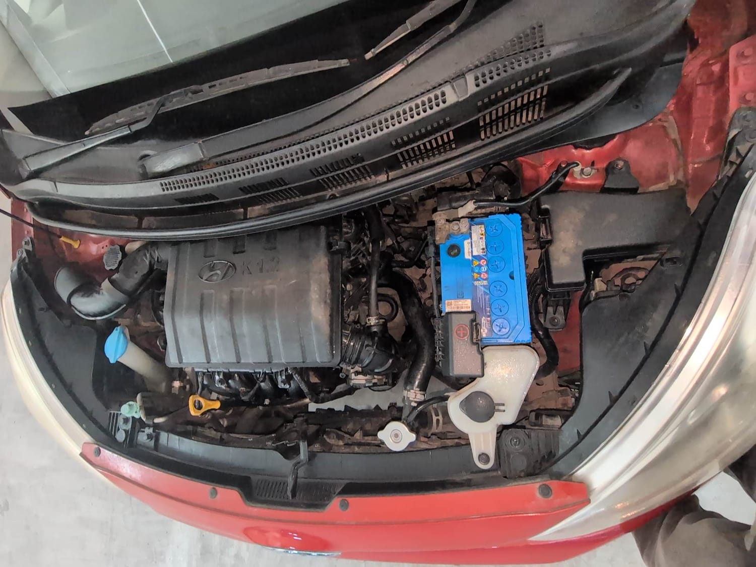 Used 2018 Hyundai Grand i10 Asta 1.2 Kappa VTVT Petrol Manual engine ENGINE LEFT SIDE VIEW