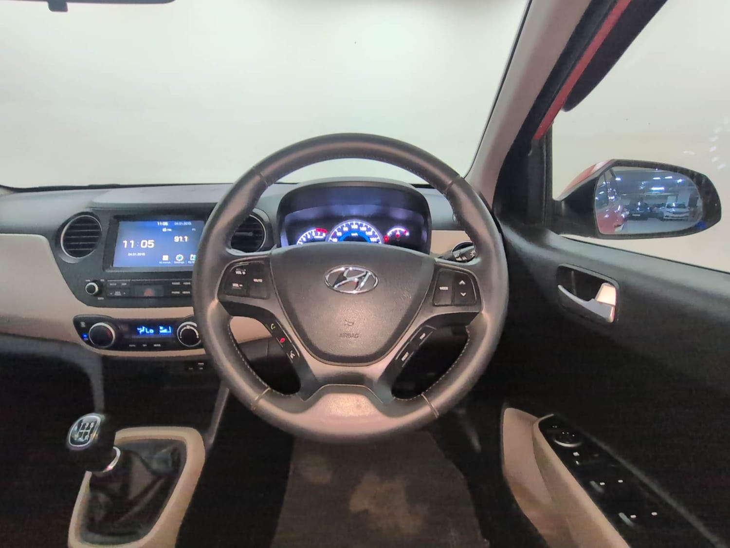 Used 2018 Hyundai Grand i10 Asta 1.2 Kappa VTVT Petrol Manual interior STEERING VIEW