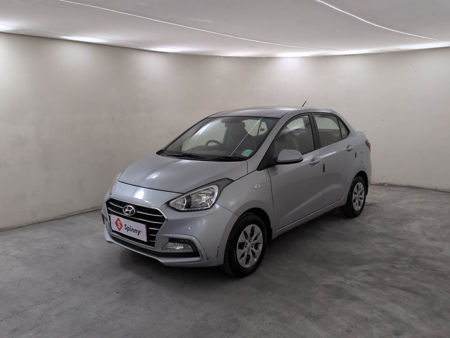 Used 2019 Hyundai Xcent S Petrol Manual exterior LEFT FRONT CORNER VIEW