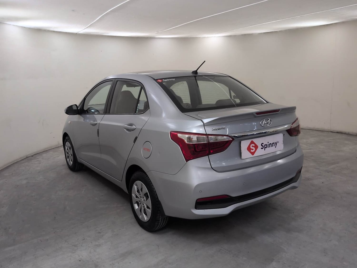 Used 2019 Hyundai Xcent S Petrol Manual exterior LEFT REAR CORNER VIEW