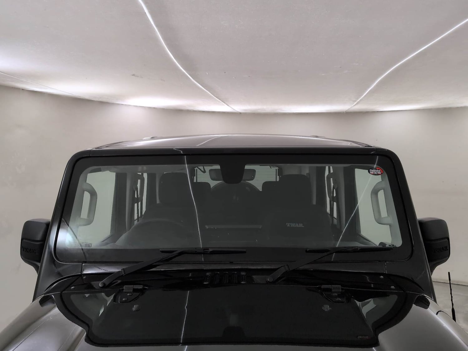 Used 2025 Mahindra Thar Roxx MX3 Diesel MT 2WD Diesel Manual exterior FRONT WINDSHIELD VIEW