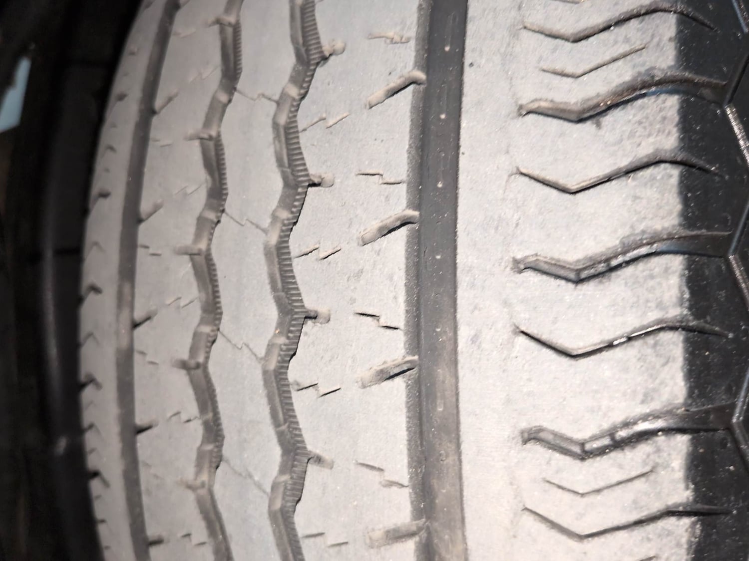 Used 2025 Mahindra Thar Roxx MX3 Diesel MT 2WD Diesel Manual tyres LEFT REAR TYRE TREAD VIEW