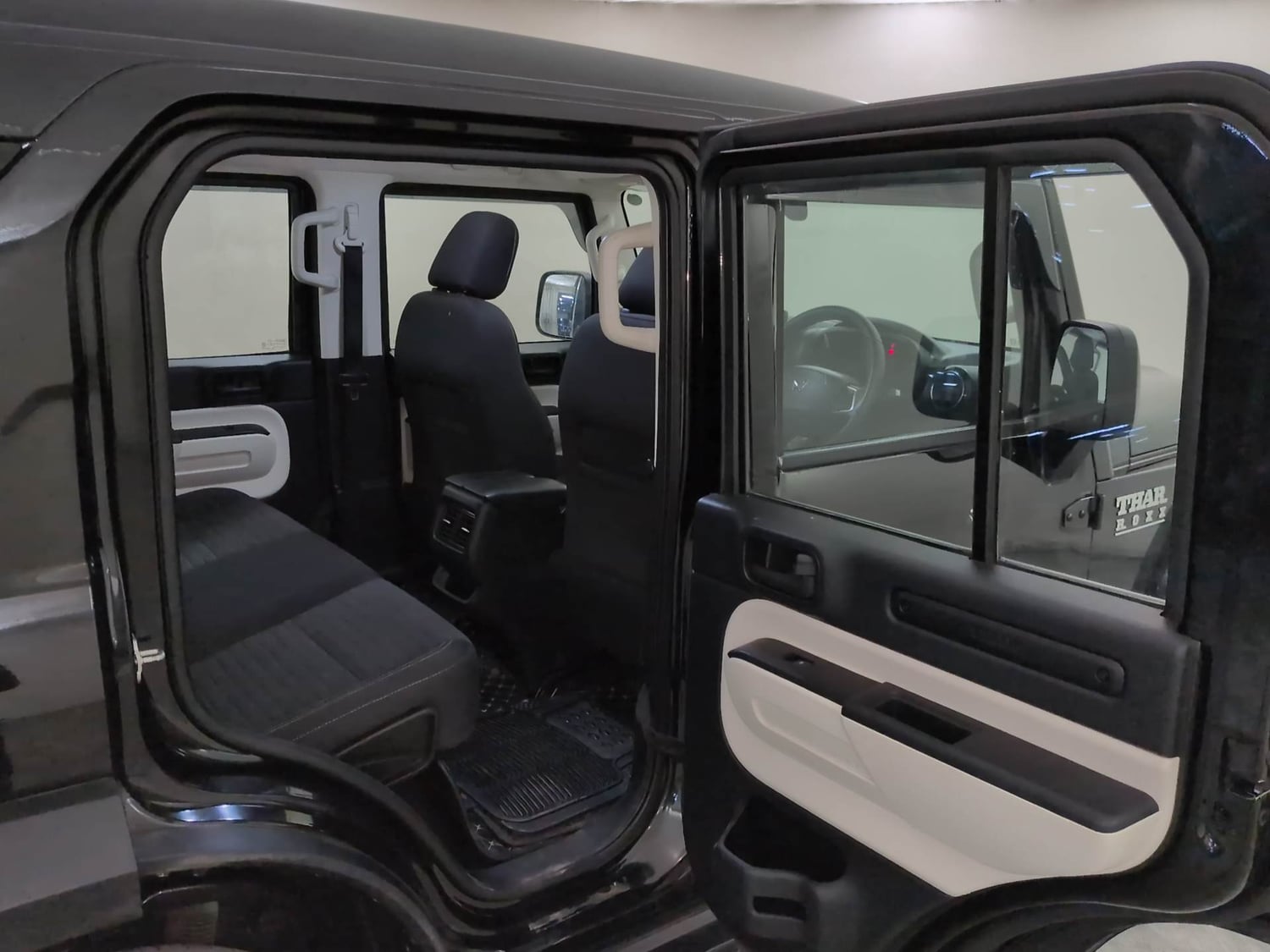 Used 2025 Mahindra Thar Roxx MX3 Diesel MT 2WD Diesel Manual interior RIGHT SIDE REAR DOOR CABIN VIEW