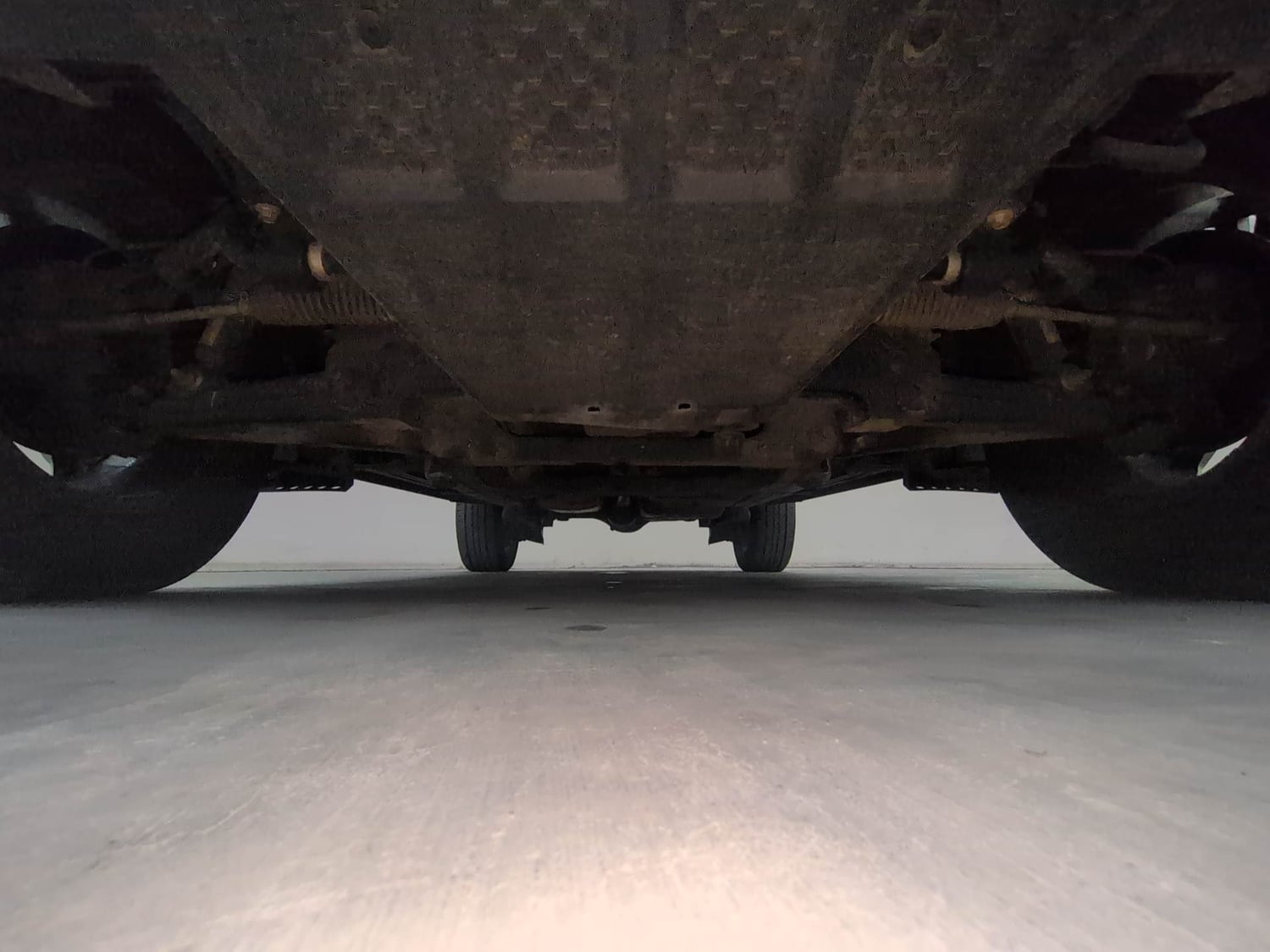 Used 2025 Mahindra Thar Roxx MX3 Diesel MT 2WD Diesel Manual extra FRONT LEFT UNDERBODY VIEW