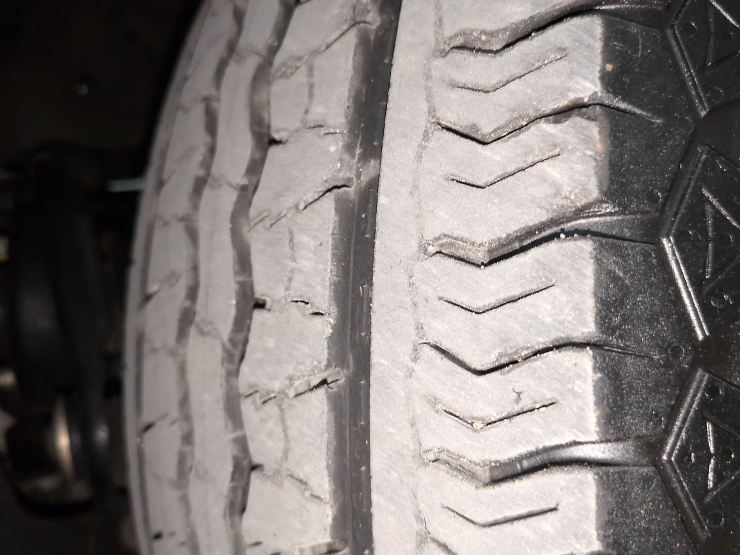 Used 2025 Mahindra Thar Roxx MX3 Diesel MT 2WD Diesel Manual tyres RIGHT FRONT TYRE TREAD VIEW