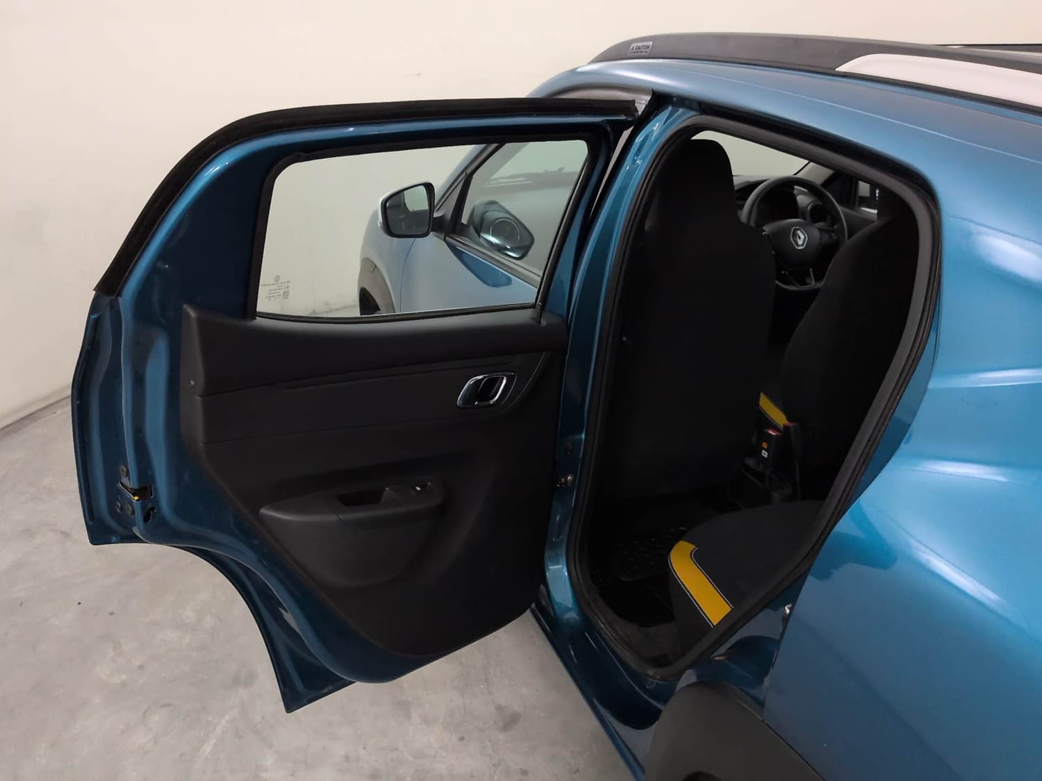 Used 2024 Renault Kwid CLIMBER 1.0 AMT Petrol Automatic interior LEFT REAR DOOR OPEN VIEW