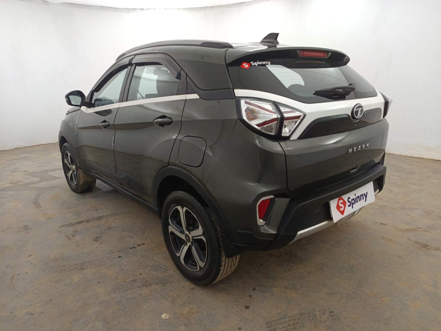 Used 2021 Tata Nexon XZ Plus Petrol Manual exterior LEFT REAR CORNER VIEW