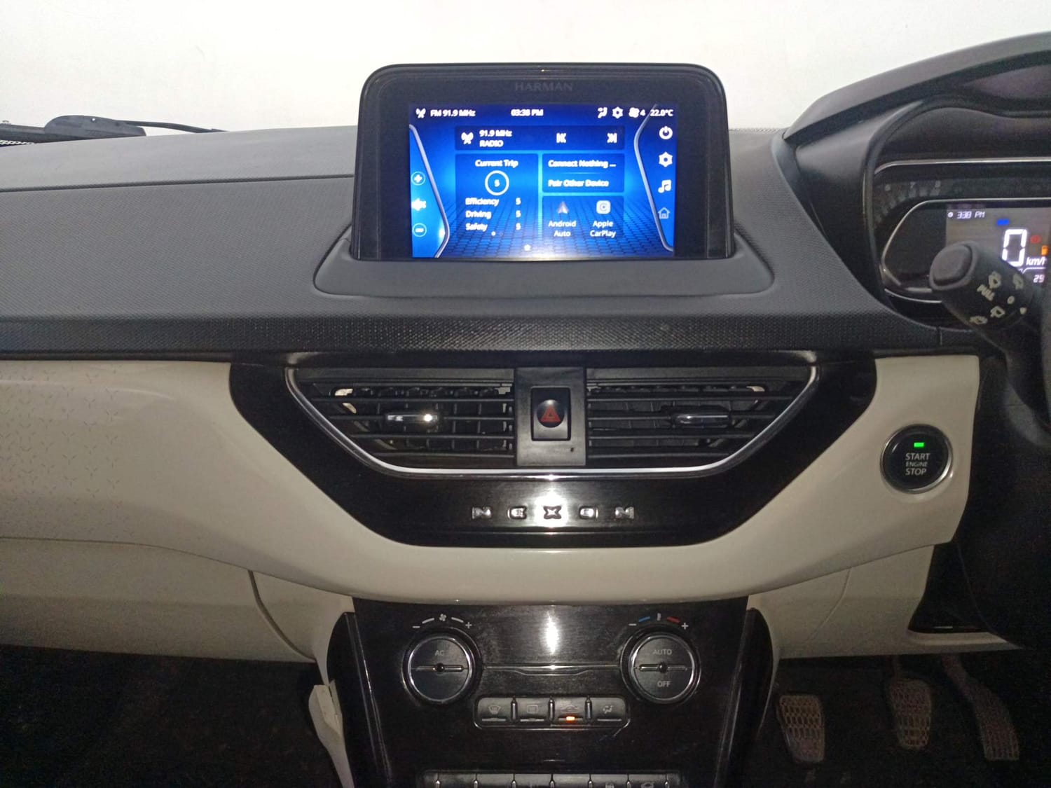 Used 2021 Tata Nexon XZ Plus Petrol Manual interior MUSIC SYSTEM & AC CONTROL VIEW
