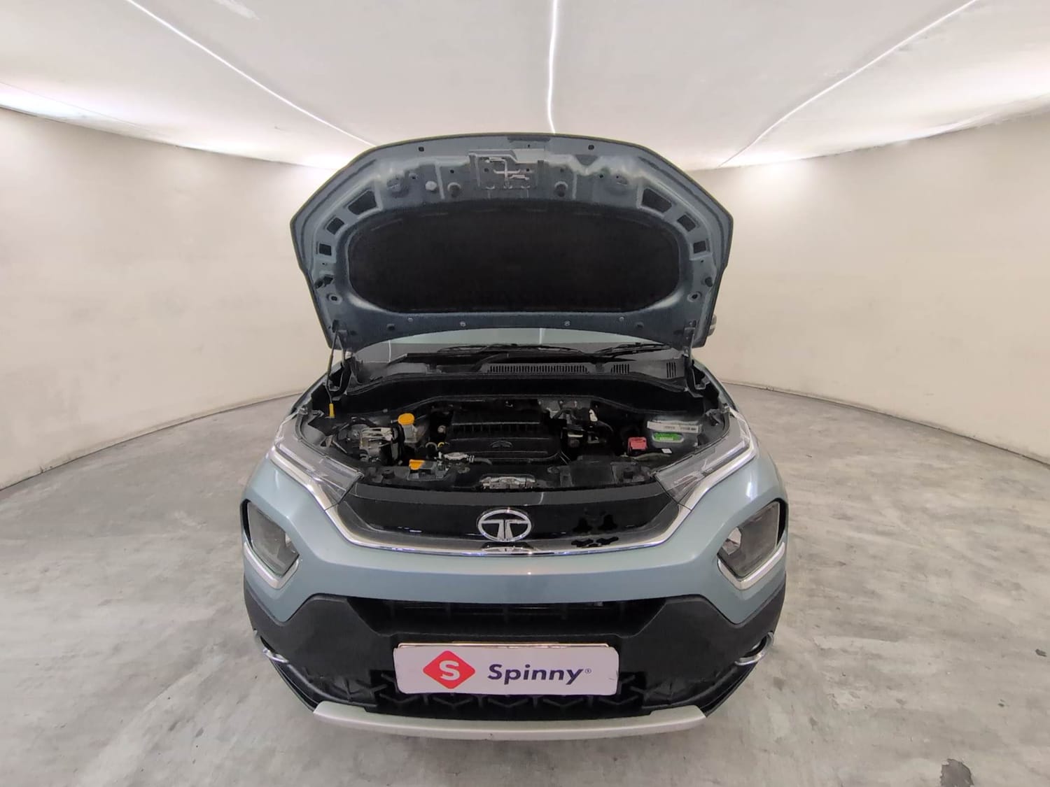 Used 2023 Tata Punch Creative Dual Tone AMT Petrol Automatic engine ENGINE & BONNET OPEN FRONT VIEW