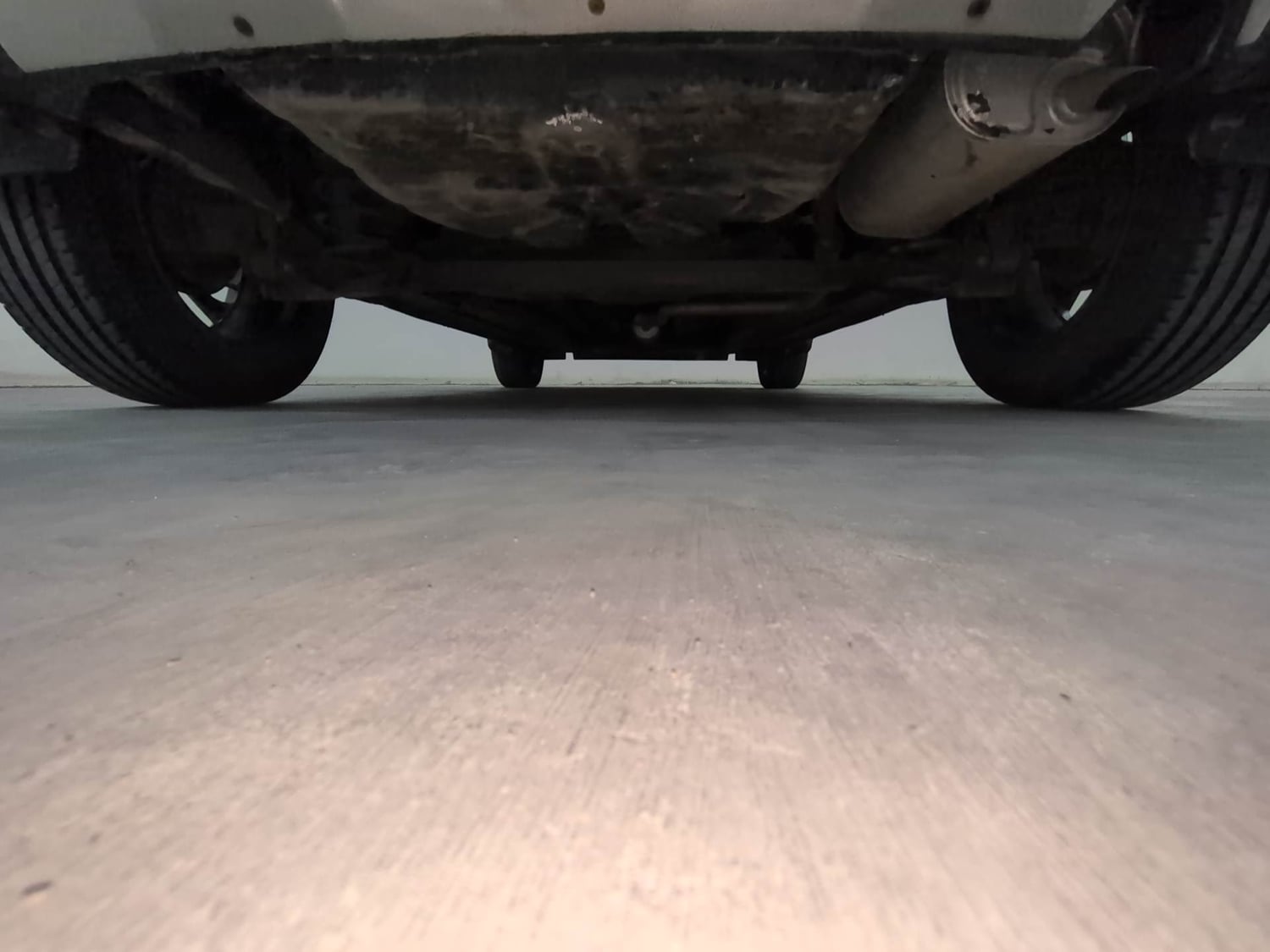 Used 2023 Tata Punch Creative Dual Tone AMT Petrol Automatic extra REAR UNDERBODY VIEW (TAKEN FROM REAR)