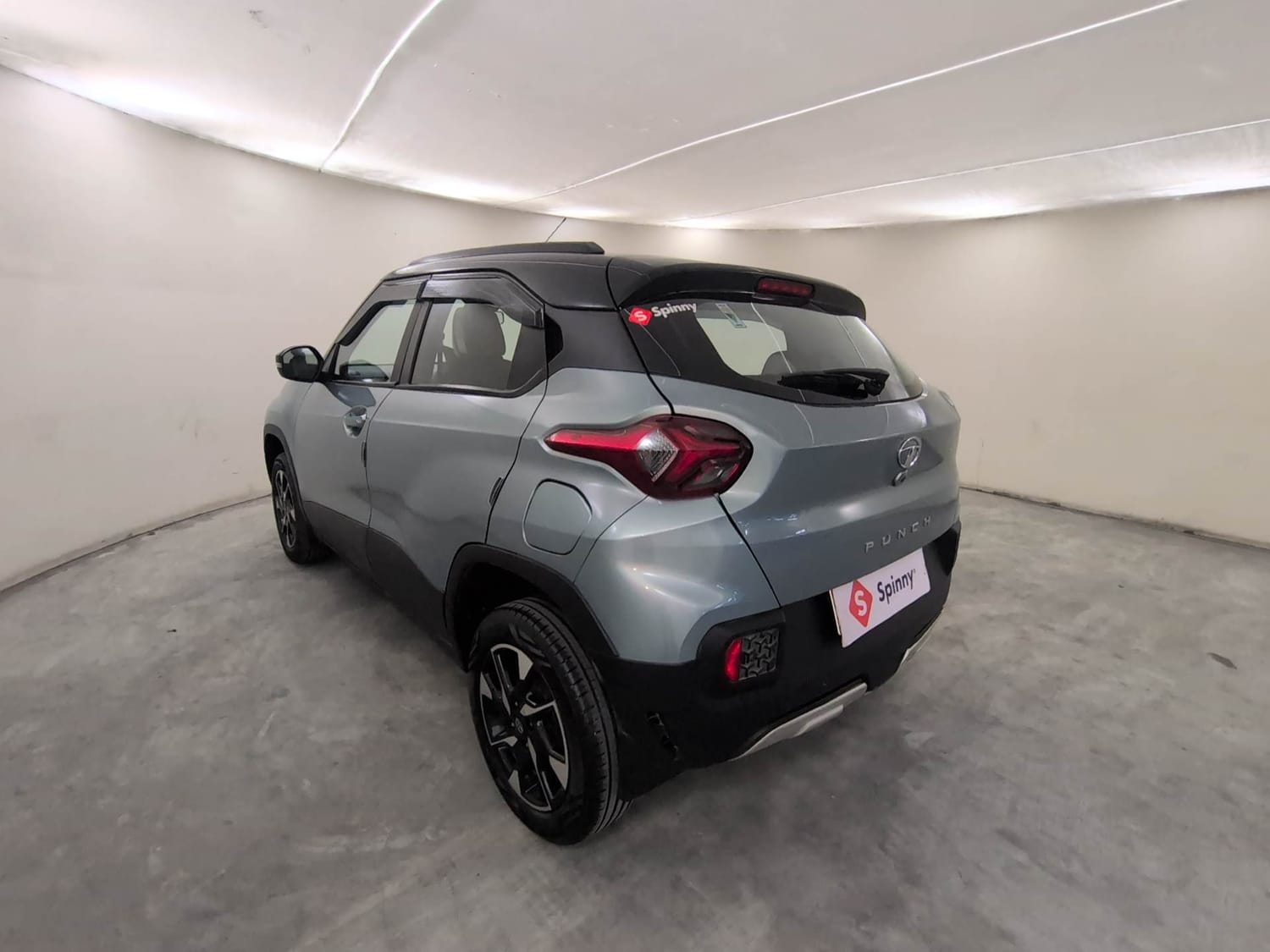Used 2023 Tata Punch Creative Dual Tone AMT Petrol Automatic exterior LEFT REAR CORNER VIEW