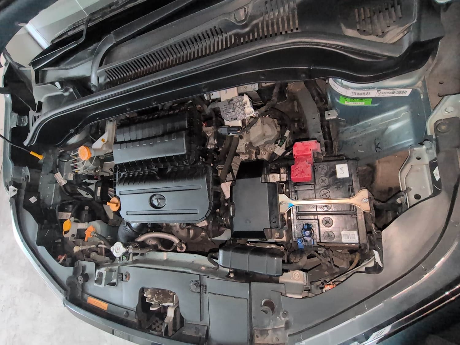 Used 2023 Tata Punch Creative Dual Tone AMT Petrol Automatic engine ENGINE LEFT SIDE VIEW