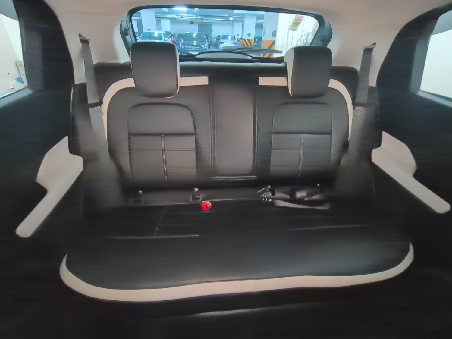 Used 2023 Tata Punch Creative Dual Tone AMT Petrol Automatic interior REAR SEAT CONDITION VIEW