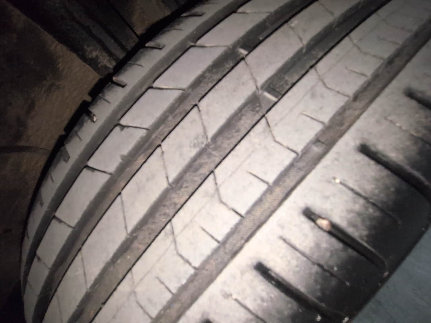 Used 2023 Tata Punch Creative Dual Tone AMT Petrol Automatic tyres LEFT REAR TYRE TREAD VIEW
