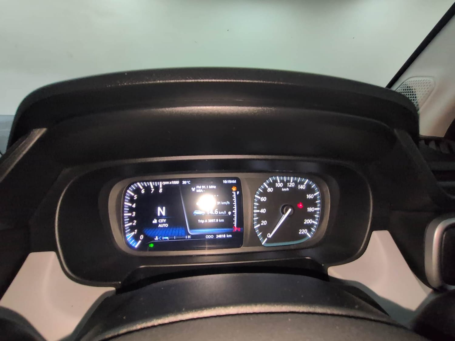 Used 2023 Tata Punch Creative Dual Tone AMT Petrol Automatic interior CLUSTERMETER VIEW
