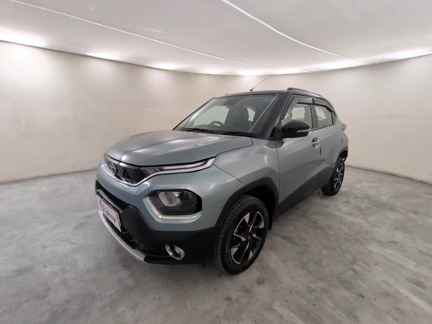 Used 2023 Tata Punch Creative Dual Tone AMT Petrol Automatic exterior LEFT FRONT CORNER VIEW