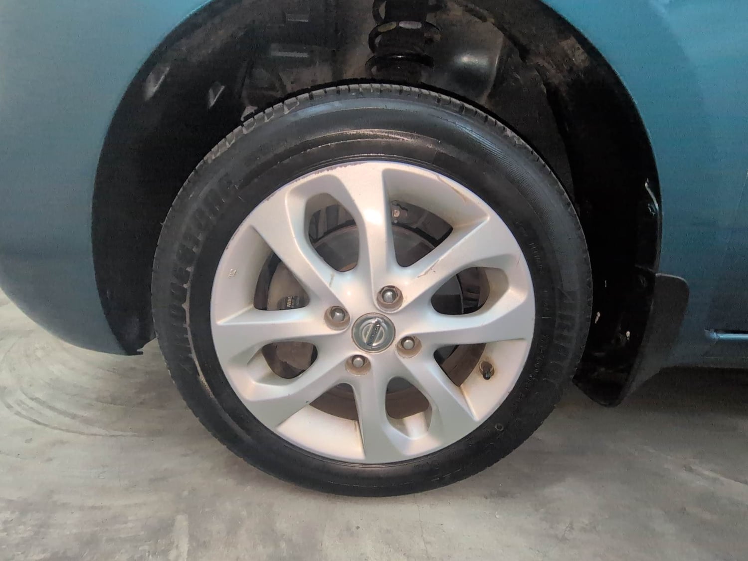 Used 2016 Nissan Micra XV CVT Petrol Automatic tyres LEFT FRONT TYRE RIM VIEW