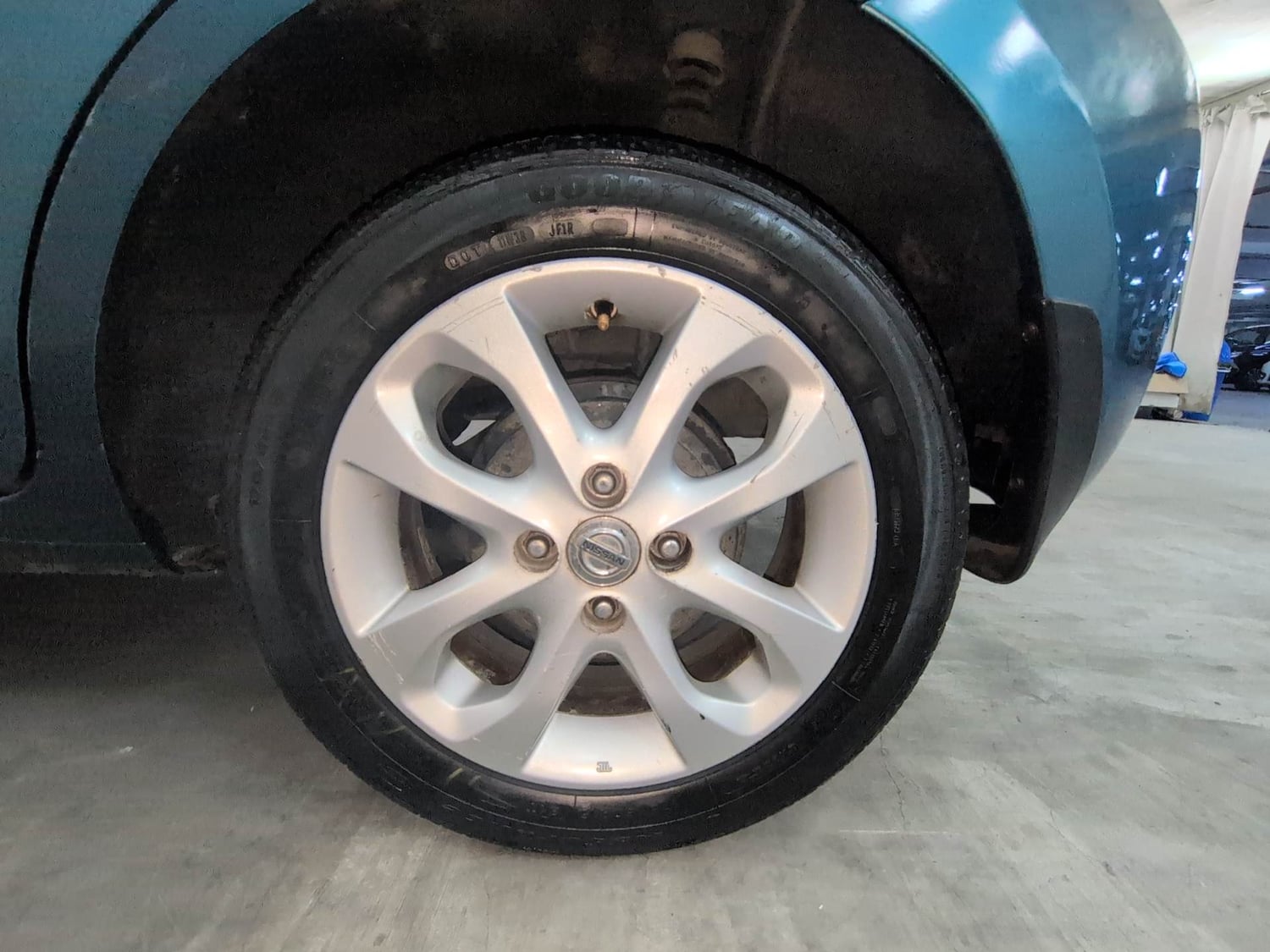 Used 2016 Nissan Micra XV CVT Petrol Automatic tyres LEFT REAR TYRE RIM VIEW