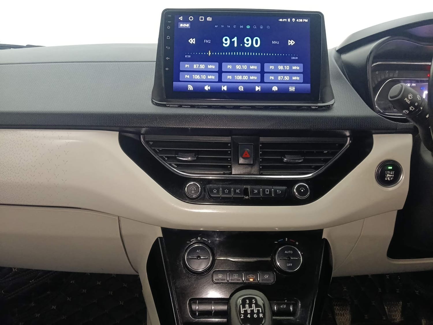 Used 2021 Tata Nexon XZ Plus (S) Dual Tone Petrol Manual interior MUSIC SYSTEM & AC CONTROL VIEW