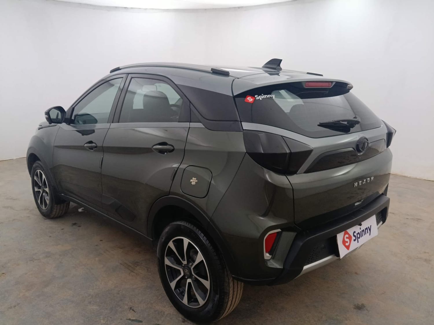 Used 2021 Tata Nexon XZ Plus (S) Dual Tone Petrol Manual exterior LEFT REAR CORNER VIEW