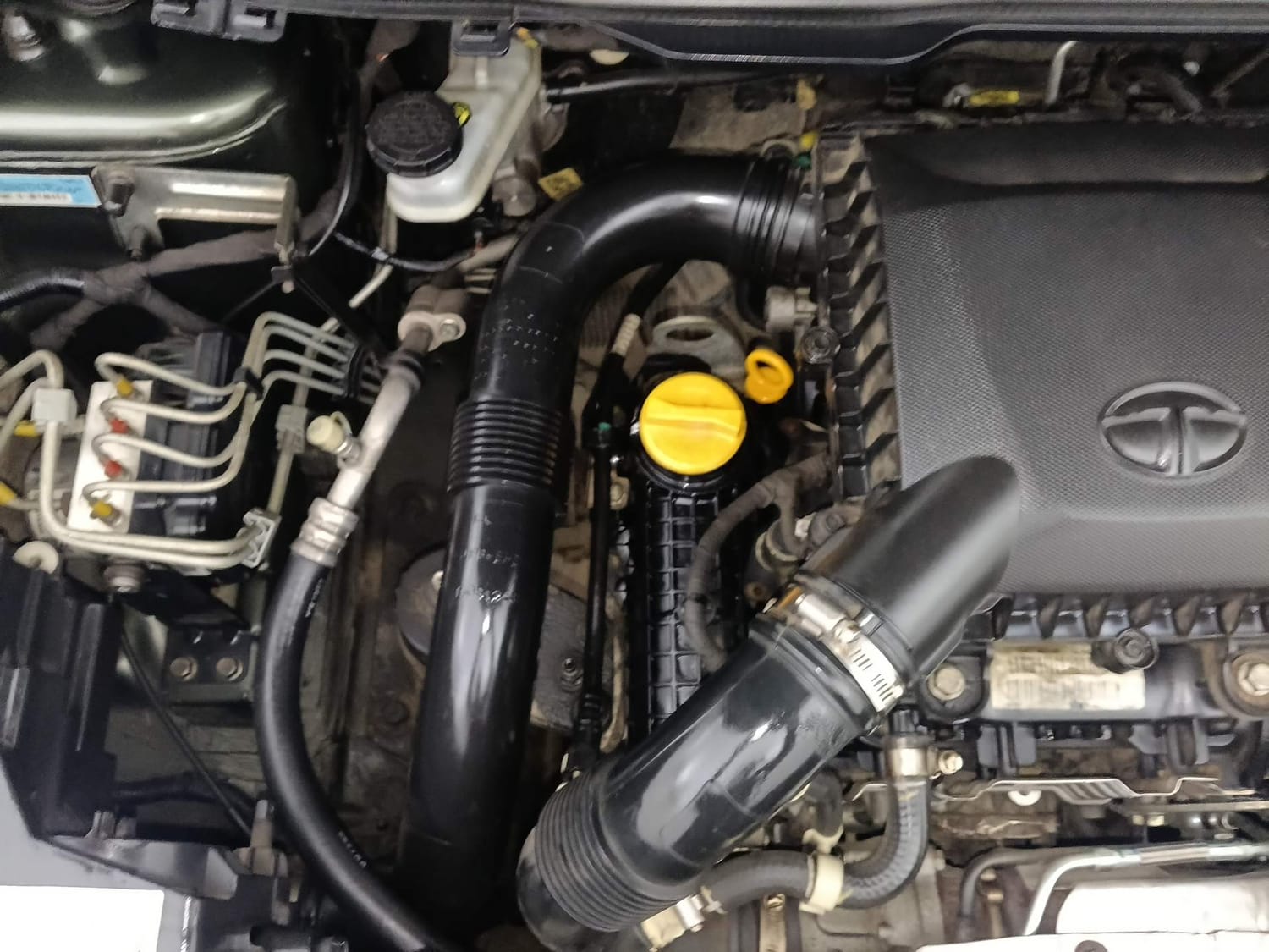 Used 2021 Tata Nexon XZ Plus (S) Dual Tone Petrol Manual engine ENGINE RIGHT SIDE VIEW
