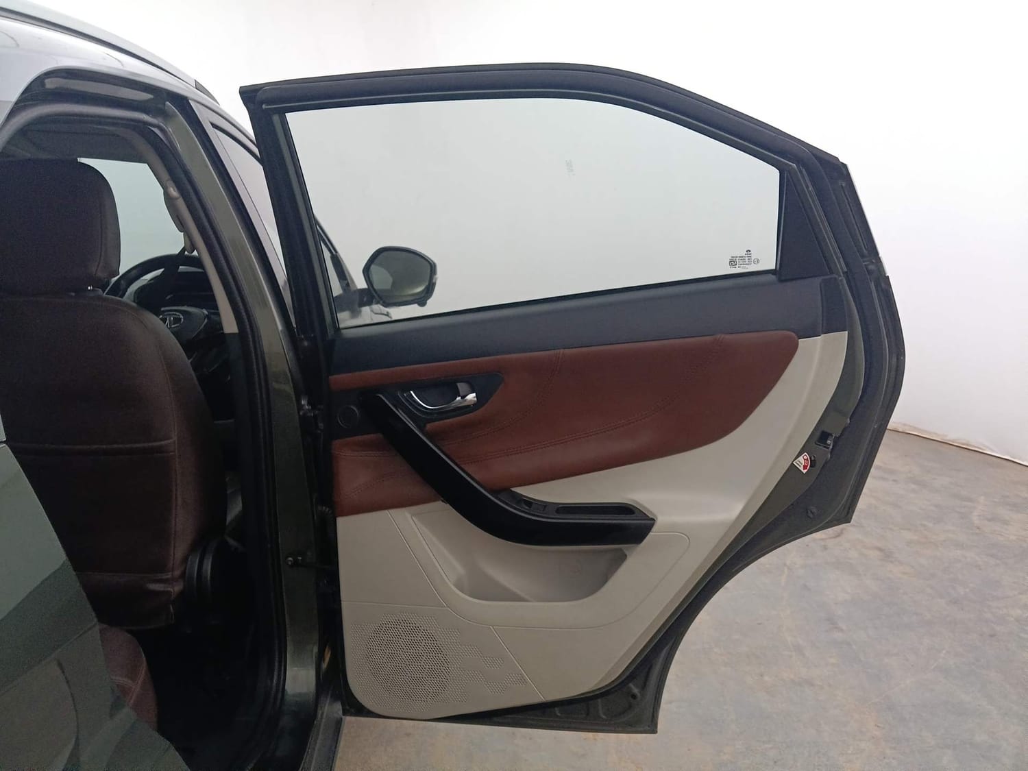 Used 2021 Tata Nexon XZ Plus (S) Dual Tone Petrol Manual interior RIGHT REAR DOOR OPEN VIEW