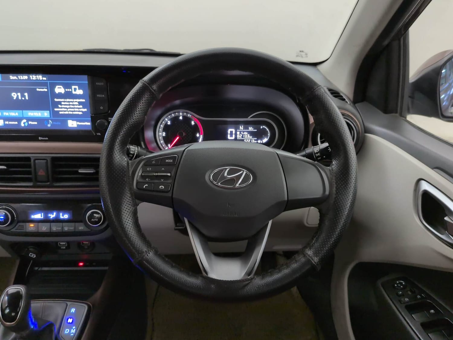 Used 2020 Hyundai Aura SX Plus 1.2 AMT CRDi Diesel Automatic interior STEERING VIEW