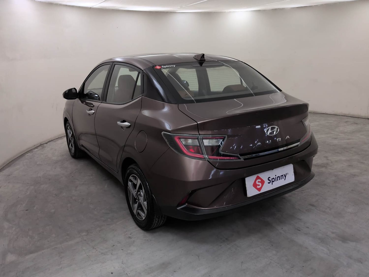 Used 2020 Hyundai Aura SX Plus 1.2 AMT CRDi Diesel Automatic exterior LEFT REAR CORNER VIEW