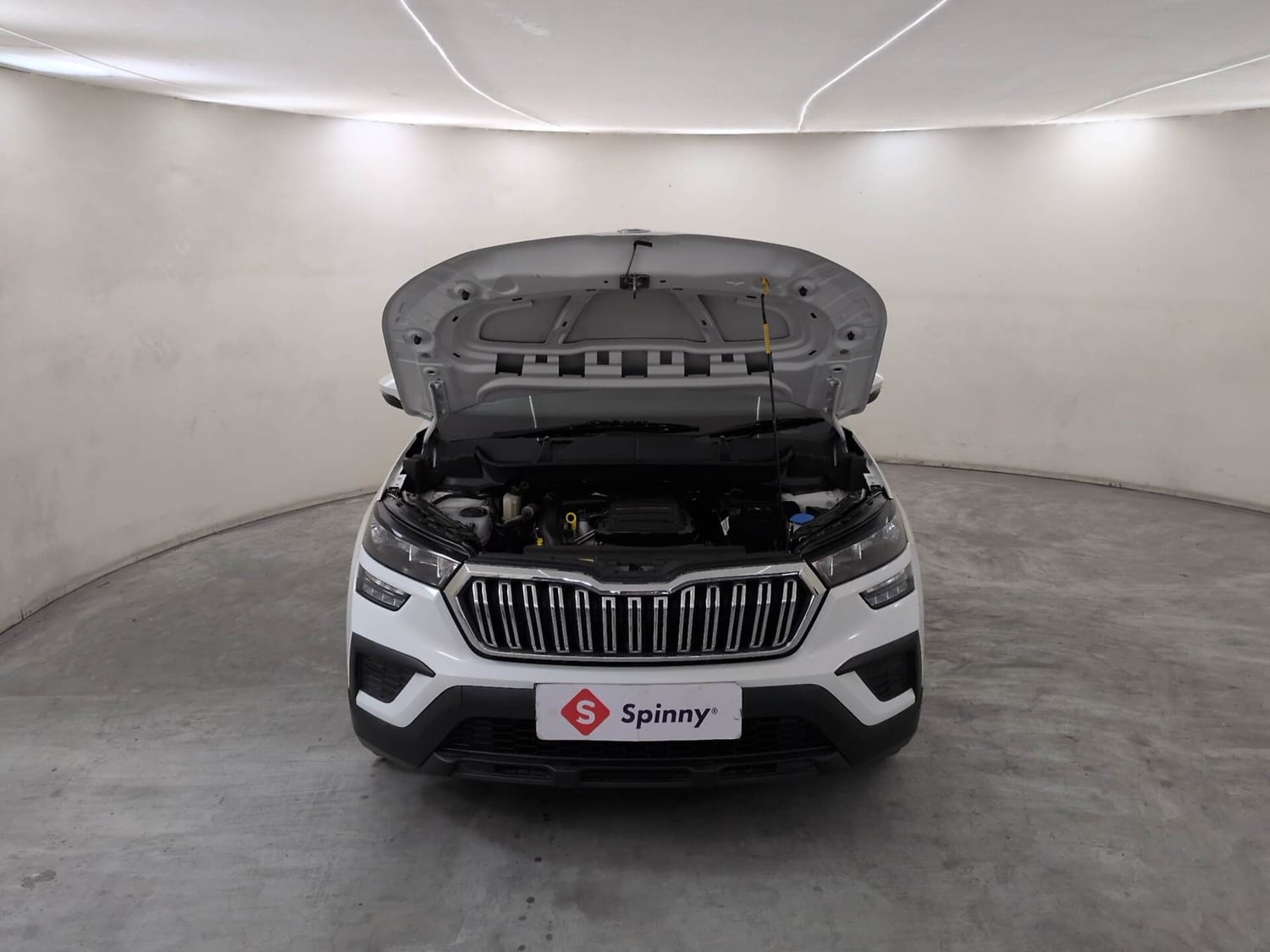 Used 2024 Skoda Kushaq Active 1.0 TSI MT Petrol Manual engine ENGINE & BONNET OPEN FRONT VIEW