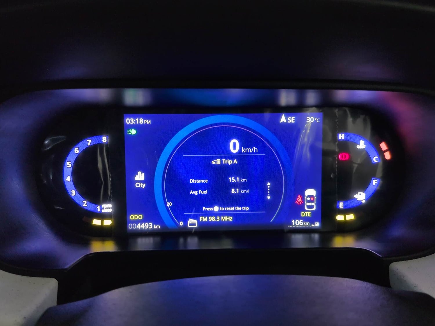 Used 2026 Tata Punch Accomplished + S Petrol Manual interior CLUSTERMETER VIEW