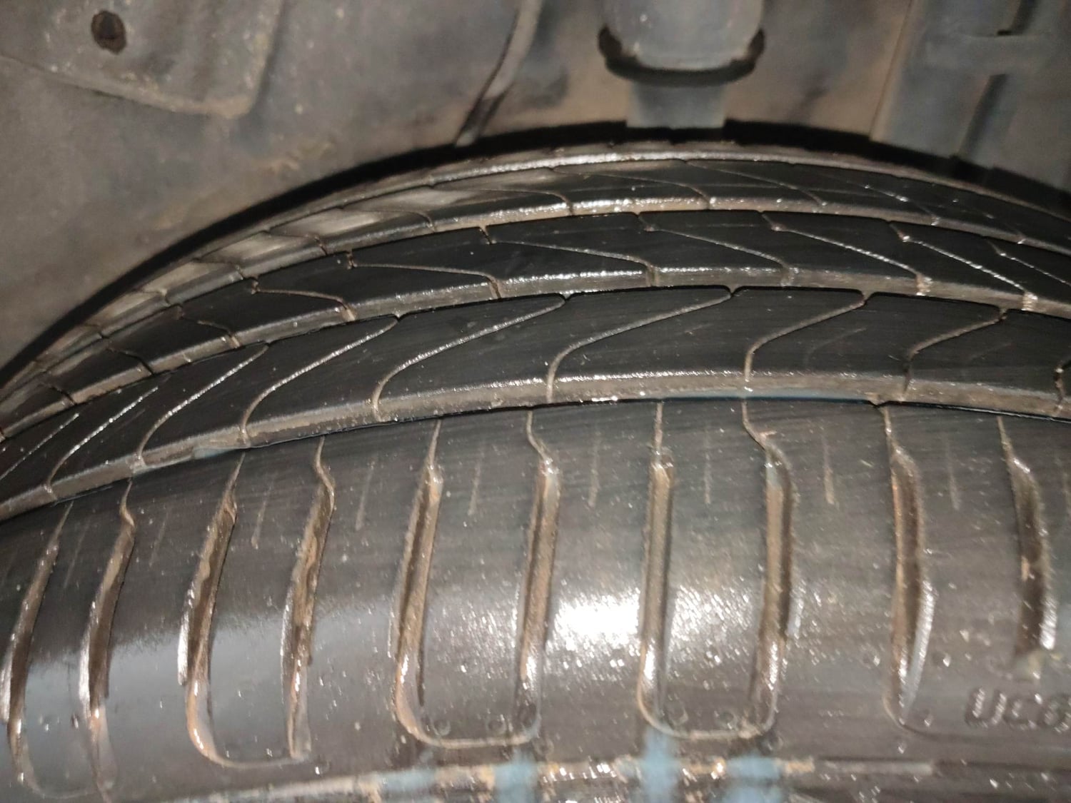 Used 2021 Tata Nexon XZ Plus (O) Diesel Diesel Manual tyres LEFT REAR TYRE TREAD VIEW