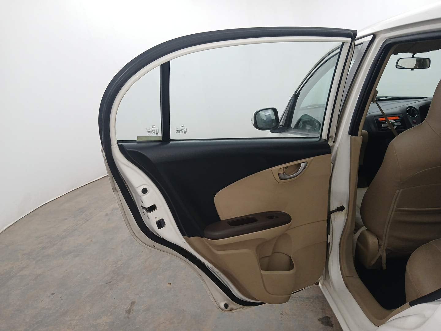 Used 2013 Honda Amaze 1.2 VX i-VTEC Petrol Manual interior LEFT REAR DOOR OPEN VIEW