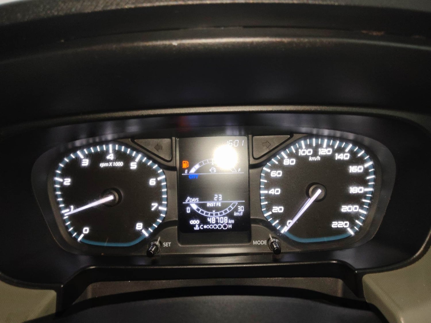 Used 2022 Tata Punch Adventure MT Petrol Manual interior CLUSTERMETER VIEW