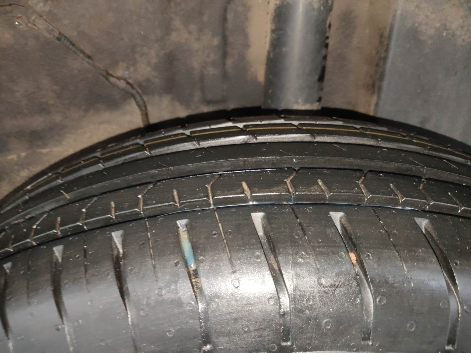 Used 2022 Tata Punch Adventure MT Petrol Manual tyres LEFT REAR TYRE TREAD VIEW